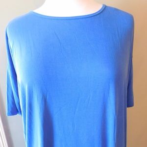 LulaRoe Solid Blue Irma - BNWT - Large